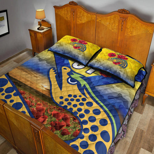 custom-personalised-parramatta-eels-anzac-2022-quilt-bed-set-poppy-flowers-vibes-gold