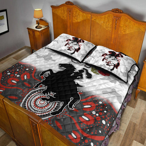 custom-personalised-st-george-illawarra-dragons-anzac-2022-quilt-bed-set-indigenous-vibes-white
