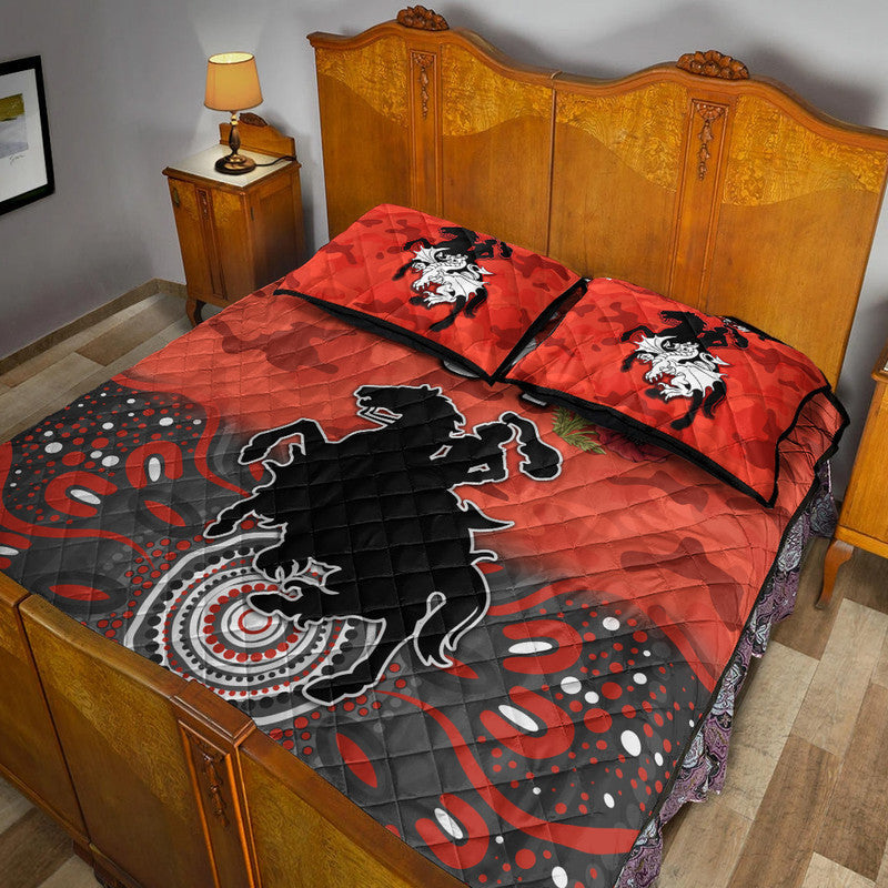 custom-personalised-st-george-illawarra-dragons-anzac-2022-quilt-bed-set-indigenous-vibes-red