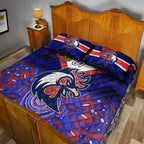 custom-personalised-sydney-roosters-anzac-2022-quilt-bed-set-indigenous-vibes-blue