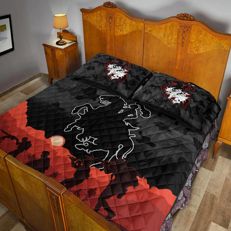 custom-personalised-st-george-illawarra-dragons-anzac-2022-quilt-bed-set-simple-style-black