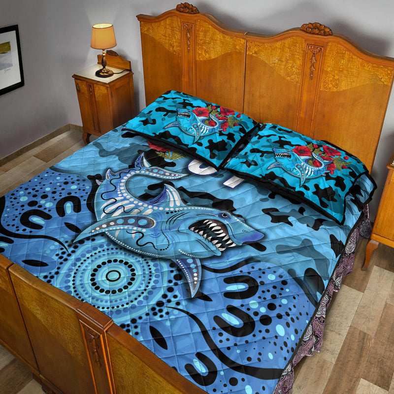 custom-personalised-cronulla-sutherland-sharks-anzac-2022-quilt-bed-set-indigenous-vibes