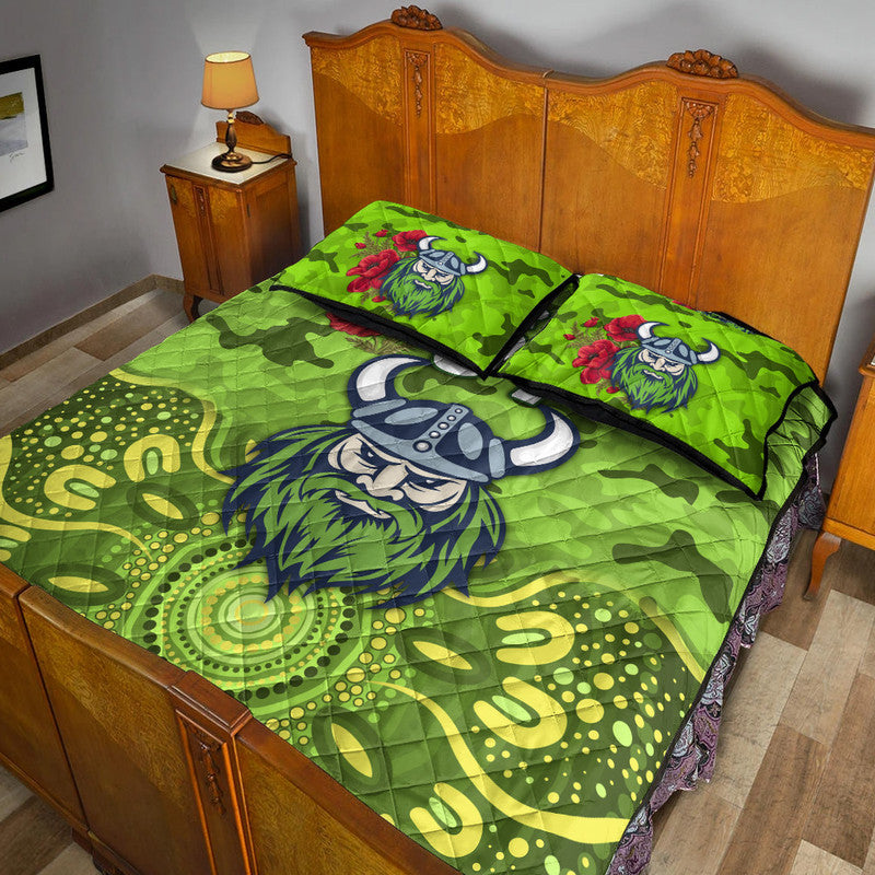 custom-personalised-canberra-raiders-anzac-2022-quilt-bed-set-indigenous-vibes