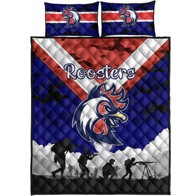 sydney-roosters-anzac-2022-quilt-bed-set-simple-style-blue