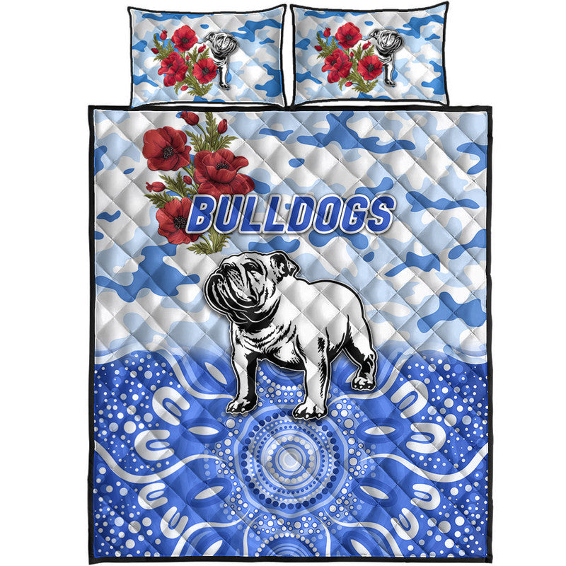 canterbury-bankstown-bulldogs-anzac-2022-quilt-bed-set-indigenous-vibes-white