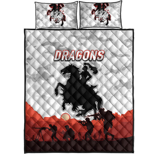 st-george-illawarra-dragons-anzac-2022-quilt-bed-set-simple-style-white