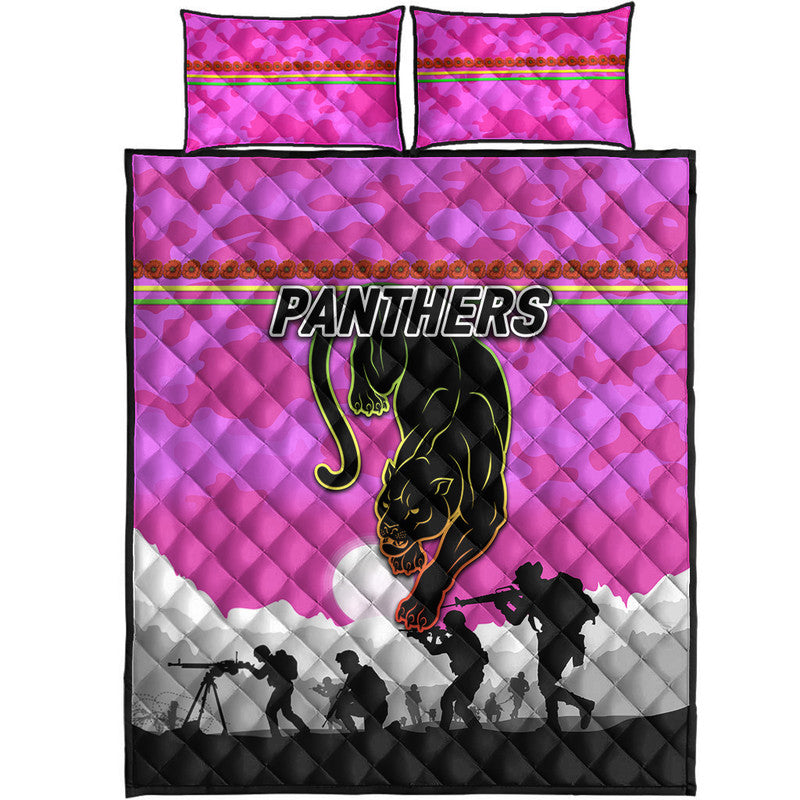 penrith-panthers-anzac-2022-quilt-bed-set-simple-style-pink
