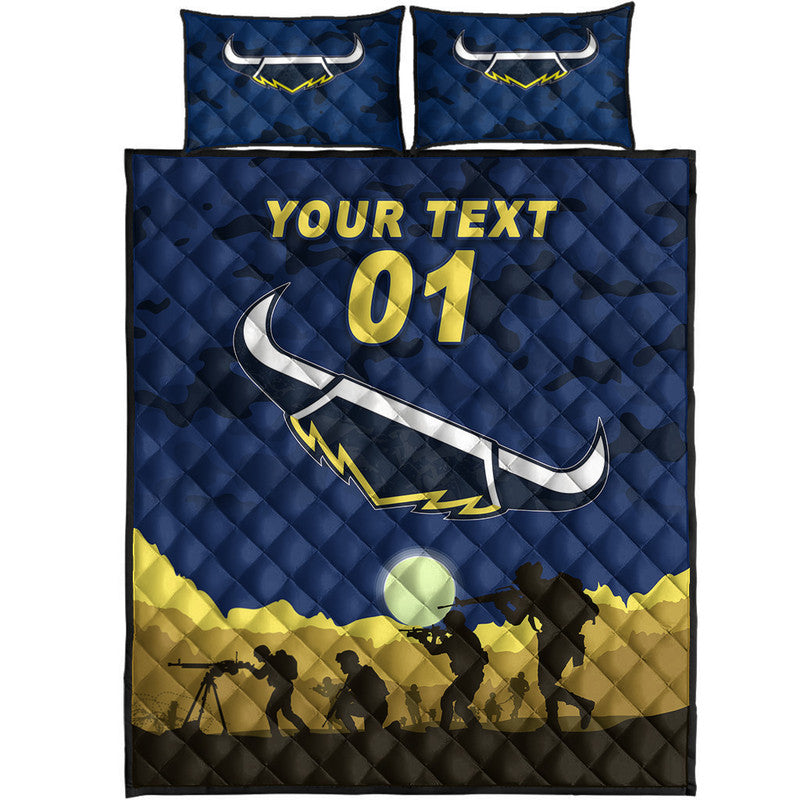custom-personalised-north-queensland-cowboys-anzac-2022-quilt-bed-set-simple-style-blue