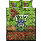 canberra-raiders-anzac-2022-quilt-bed-set-poppy-flowers-vibes