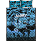 cronulla-sutherland-sharks-anzac-2022-quilt-bed-set-simple-style-black