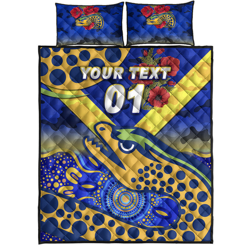 custom-personalised-parramatta-eels-anzac-2022-quilt-bed-set-indigenous-vibes-blue