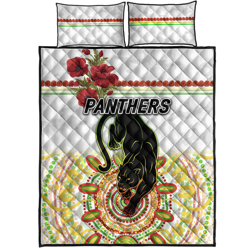 penrith-panthers-anzac-2022-quilt-bed-set-indigenous-vibes-white