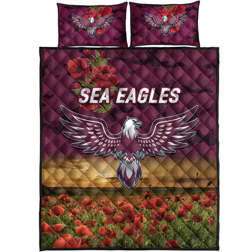 manly-warringah-sea-eagles-anzac-2022-quilt-bed-set-poppy-flowers-vibes