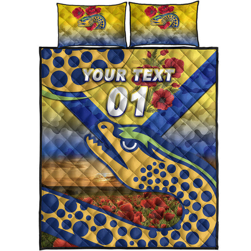 custom-personalised-parramatta-eels-anzac-2022-quilt-bed-set-poppy-flowers-vibes-gold