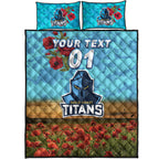 custom-personalised-gold-coast-titans-anzac-2022-quilt-bed-set-poppy-flowers-vibes