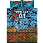 custom-personalised-cronulla-sutherland-sharks-anzac-2022-quilt-bed-set-poppy-flowers-vibes