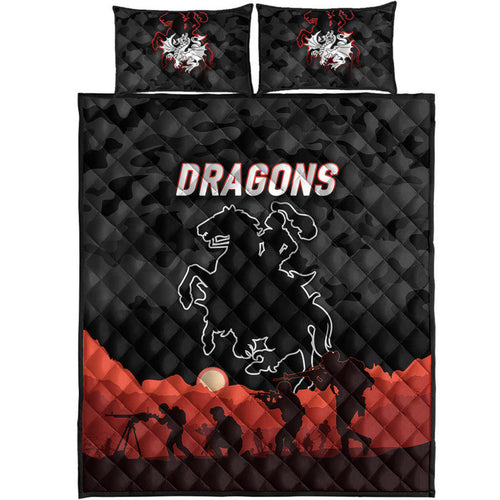 st-george-illawarra-dragons-anzac-2022-quilt-bed-set-simple-style-black