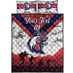 custom-personalised-sydney-roosters-anzac-2022-quilt-bed-set-simple-style-white