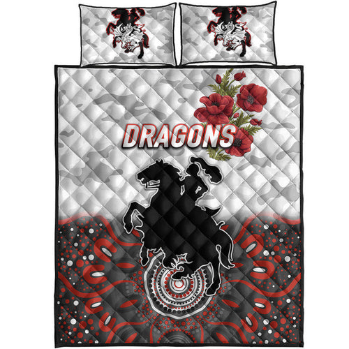 st-george-illawarra-dragons-anzac-2022-quilt-bed-set-indigenous-vibes-white