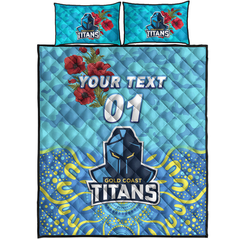 custom-personalised-gold-coast-titans-anzac-2022-quilt-bed-set-indigenous-vibes
