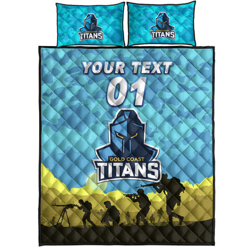 custom-personalised-gold-coast-titans-anzac-2022-quilt-bed-set-simple-style