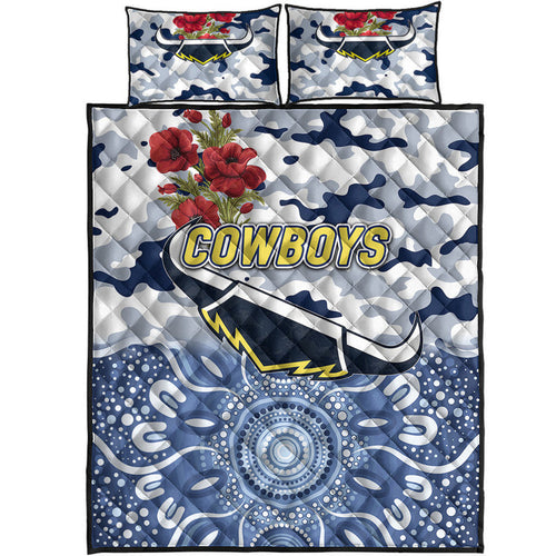 north-queensland-cowboys-anzac-2022-quilt-bed-set-indigenous-vibes-white