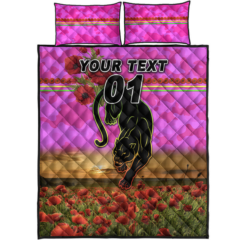 custom-personalised-penrith-panthers-anzac-2022-quilt-bed-set-poppy-flowers-vibes-pink