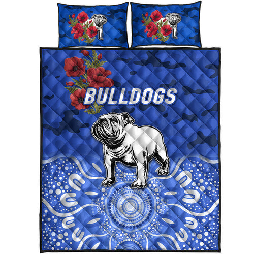canterbury-bankstown-bulldogs-anzac-2022-quilt-bed-set-indigenous-vibes-blue