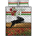 custom-personalised-south-sydney-rabbitohs-anzac-2022-quilt-bed-set-poppy-flowers-vibes-white
