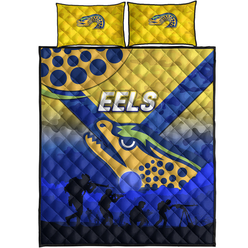 parramatta-eels-anzac-2022-quilt-bed-set-simple-style-gold