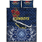 north-queensland-cowboys-anzac-2022-quilt-bed-set-indigenous-vibes-blue