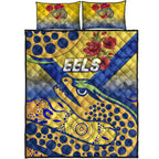 parramatta-eels-anzac-2022-quilt-bed-set-indigenous-vibes-gold