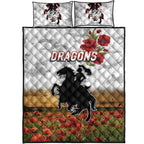 st-george-illawarra-dragons-anzac-2022-quilt-bed-set-poppy-flowers-vibes-white