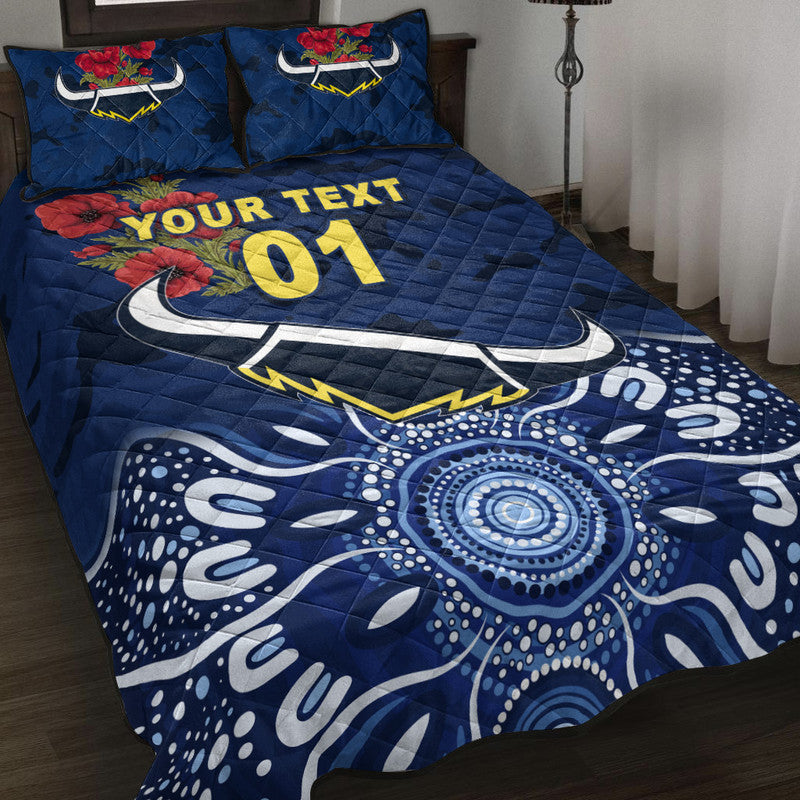 custom-personalised-north-queensland-cowboys-anzac-2022-quilt-bed-set-indigenous-vibes-blue
