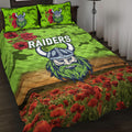 canberra-raiders-anzac-2022-quilt-bed-set-poppy-flowers-vibes