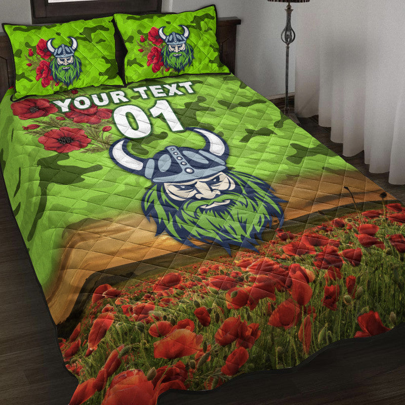custom-personalised-canberra-raiders-anzac-2022-quilt-bed-set-poppy-flowers-vibes