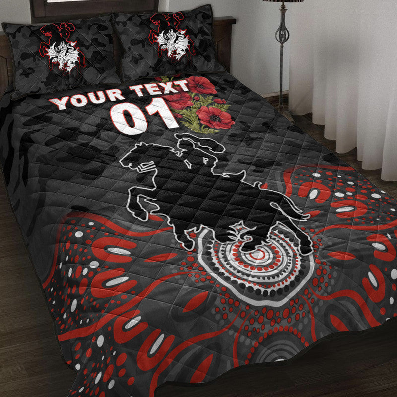 custom-personalised-st-george-illawarra-dragons-anzac-2022-quilt-bed-set-indigenous-vibes-black