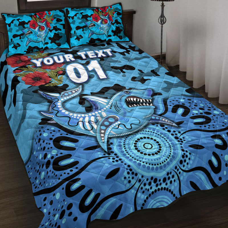 custom-personalised-cronulla-sutherland-sharks-anzac-2022-quilt-bed-set-indigenous-vibes