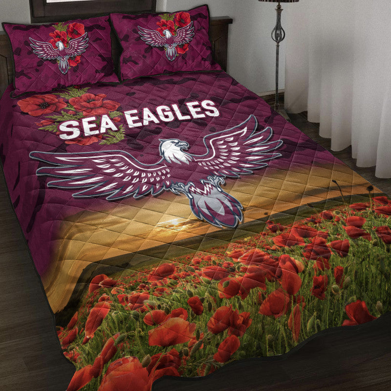 manly-warringah-sea-eagles-anzac-2022-quilt-bed-set-poppy-flowers-vibes