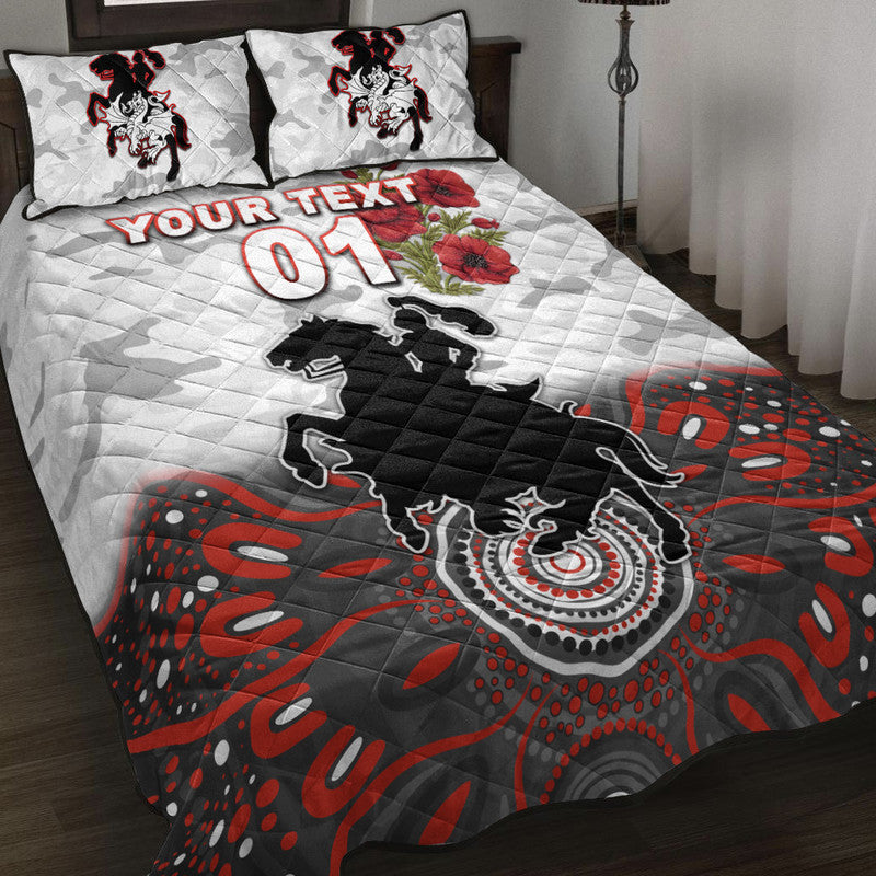 custom-personalised-st-george-illawarra-dragons-anzac-2022-quilt-bed-set-indigenous-vibes-white