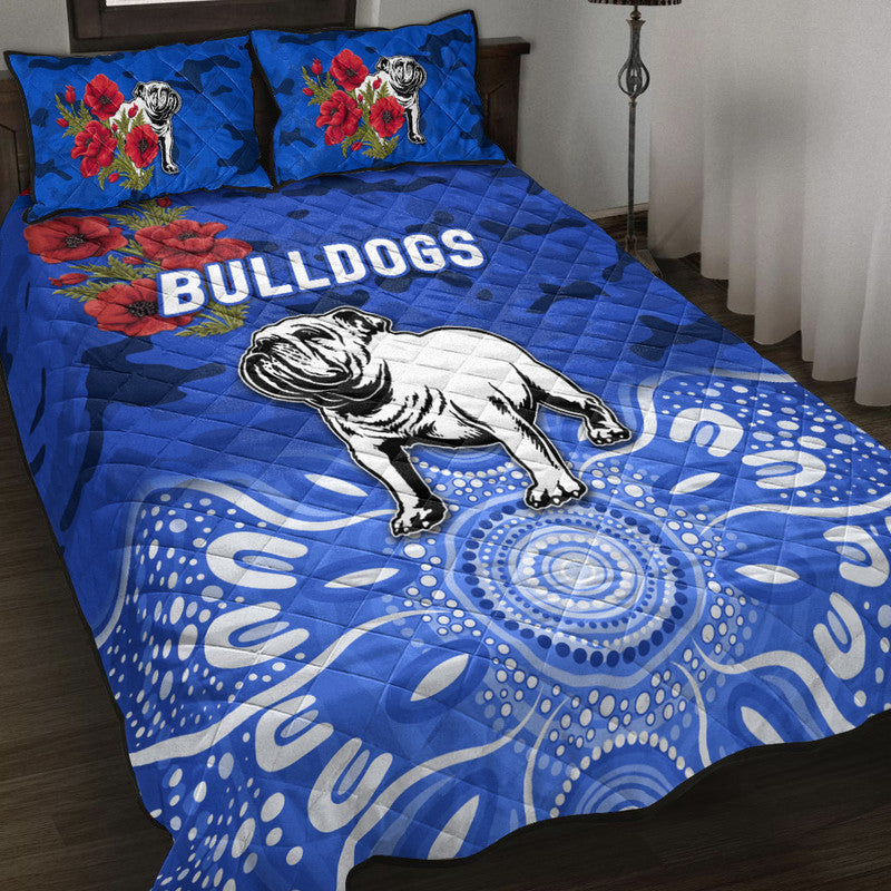 canterbury-bankstown-bulldogs-anzac-2022-quilt-bed-set-indigenous-vibes-blue