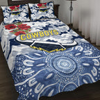 north-queensland-cowboys-anzac-2022-quilt-bed-set-indigenous-vibes-white