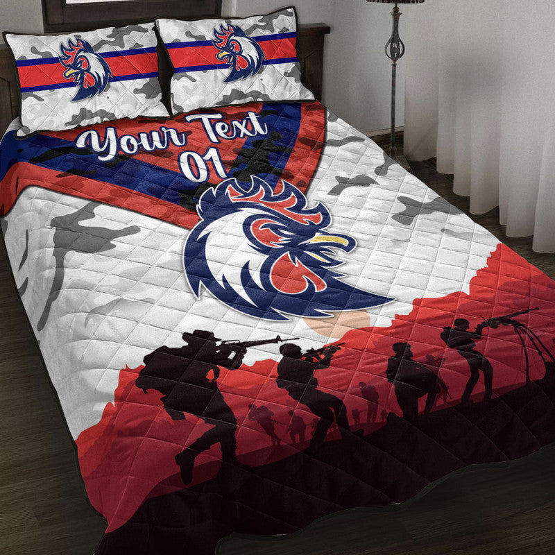 custom-personalised-sydney-roosters-anzac-2022-quilt-bed-set-simple-style-white