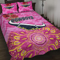 north-queensland-cowboys-anzac-2022-quilt-bed-set-indigenous-vibes-pink