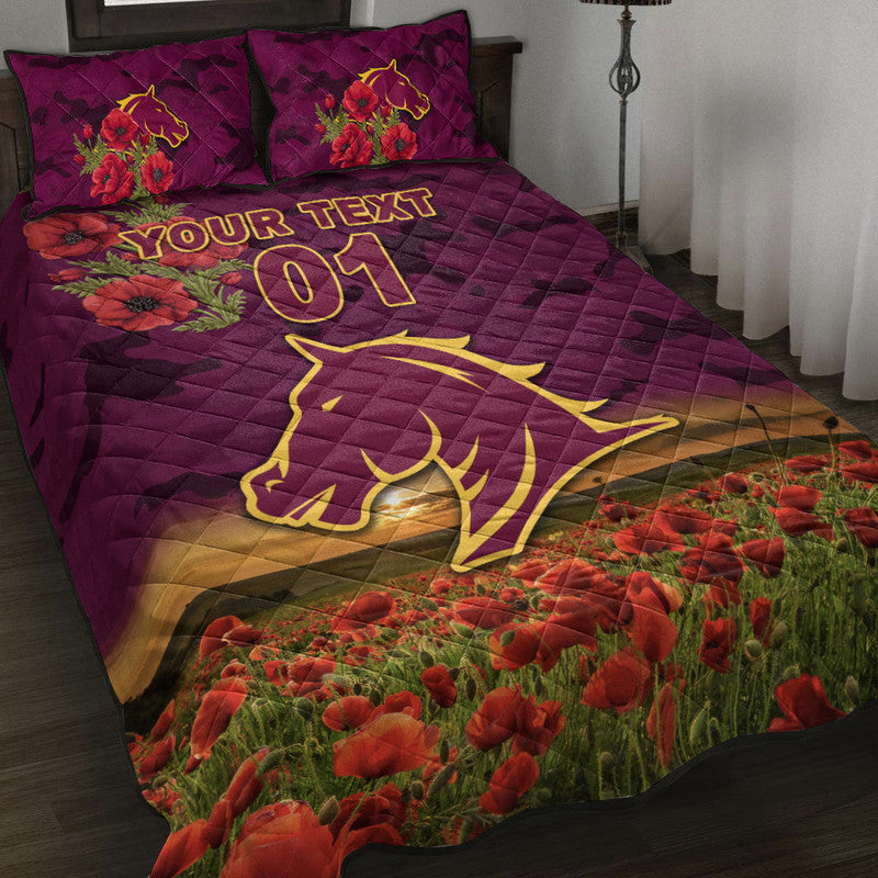 custom-personalised-brisbane-broncos-anzac-2022-quilt-bed-set-poppy-flowers-vibes