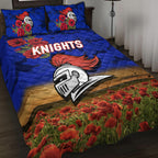 newcastle-knights-anzac-2022-quilt-bed-set-poppy-flowers-vibes