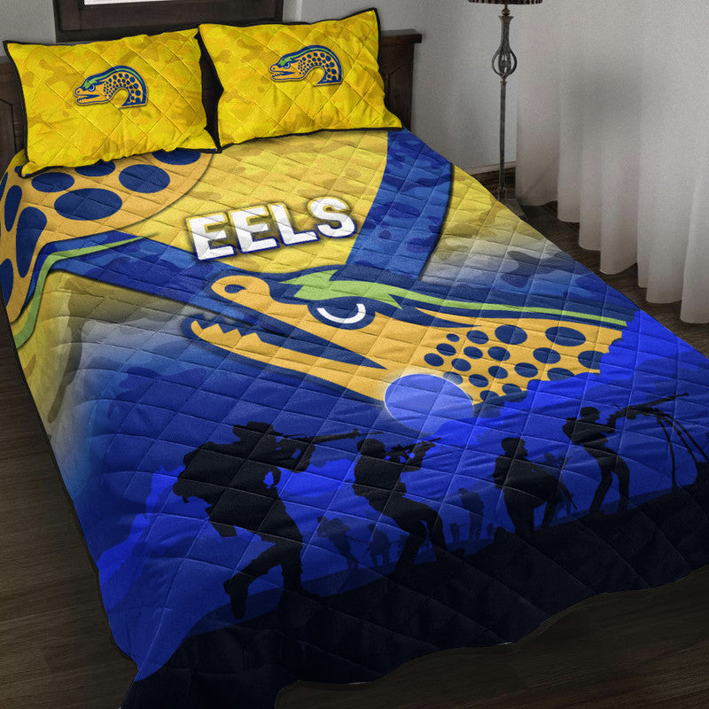 parramatta-eels-anzac-2022-quilt-bed-set-simple-style-gold
