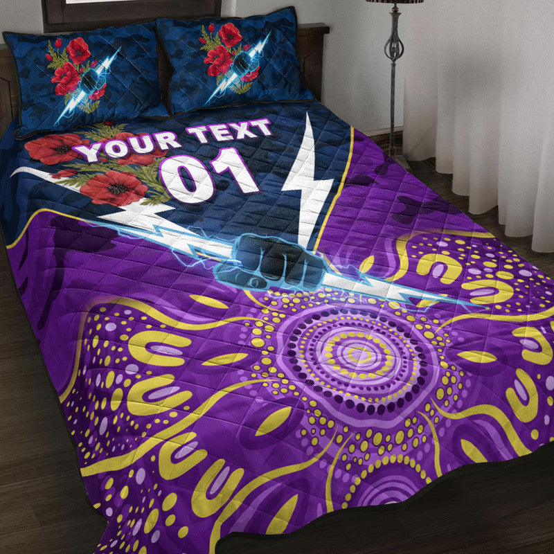 custom-personalised-melbourne-storm-anzac-2022-quilt-bed-set-indigenous-vibes