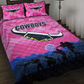 north-queensland-cowboys-anzac-2022-quilt-bed-set-simple-style-pink