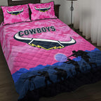 north-queensland-cowboys-anzac-2022-quilt-bed-set-simple-style-pink